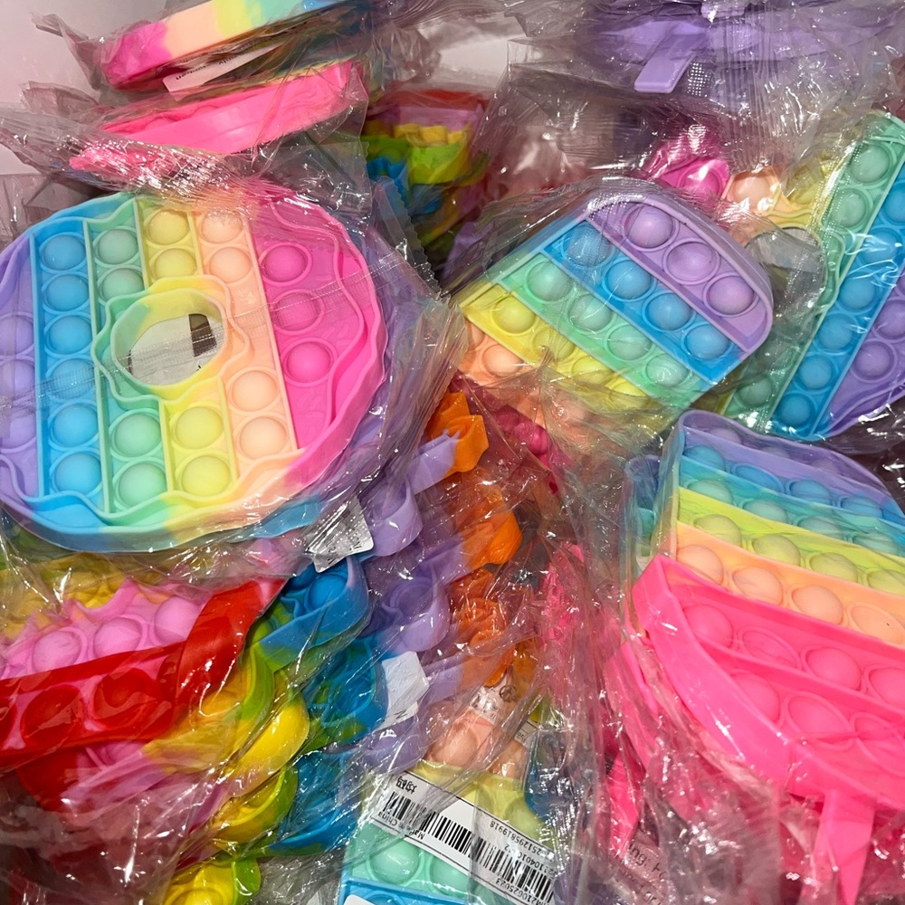 Rainbow Pop Fidget Toys Pop Its Random